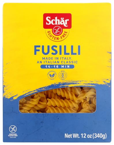Schar Naturally Gluten-Free Fusilli, 12-Ounce Boxes (Pack of 5)