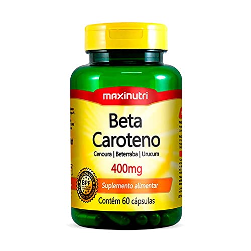 Beta Caroteno 400mg - 60 Cáps., Maxinutri