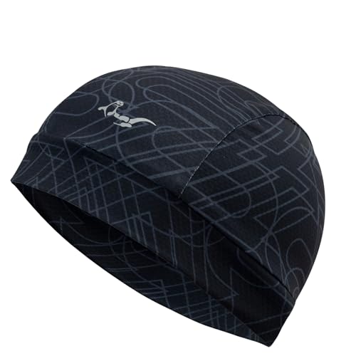 Image of OTTERSHELL Single Pack and 2-Pack Breathable Mesh Skull Cap,Lightweight Quick Dry Sports Helmet Liner for Men Women, Cooling Cycling Beanies (Black - Hron)