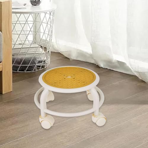 Yajuyi Rodas de polia de assento de rolo baixo, cadeira giratória, troca de sapato, assento para bib