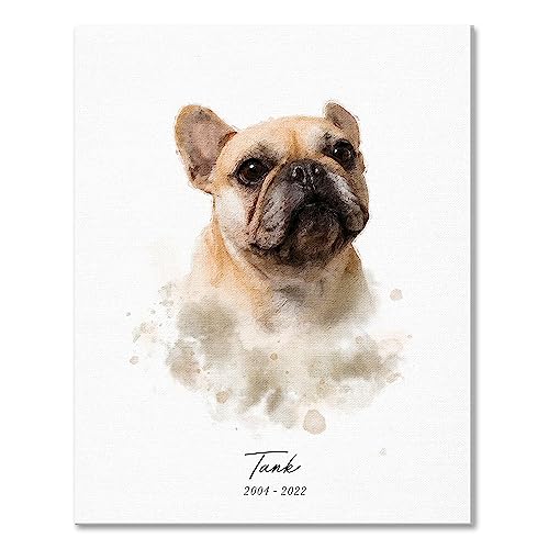 Custom Pet Portrait, Personalized Pet Portrait Canvas, Pet Memorial – I See Me! (11×14″)