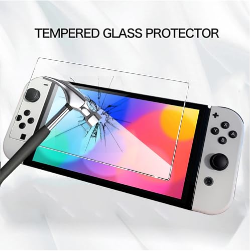 KUSINHOKA Folia ochronna do Nintendo Switch 2 2025, 2 sztuki HD przezroczysta [odporna na zarysowania] folia pancerna, ochrona przed odciskami palców szkło hartowane [bez pęcherzyków] wysoka czułość
