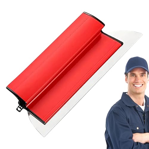 Plaster Smoothers - Ergonomic Stainless Steel Trowel - Smooth Finishing Tools 0.5mm for Plaster Plates | For DIY Lovers, Painting, Construction Large