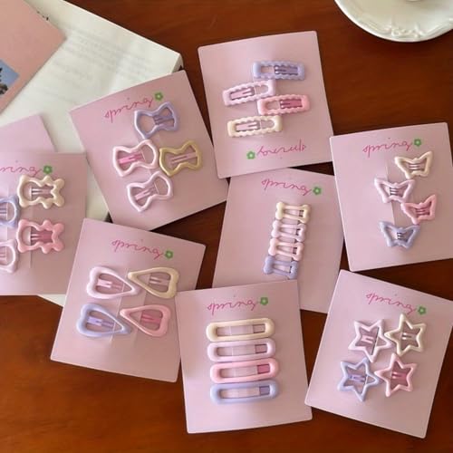 32-Piece Cherry Blossom Hair Accessories Set, Cute Hair Clips for Girls & Women, Multiple Styles Flower Hair Barrettes in Soft Pastel Colors