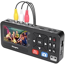 King Ma Video to Digital Converter, 1080P 30FPS Video Capture Box VHS Videorecorder Digitalisieren Capture von RCA, VCR, DVD, VHS Tapes, Hi8, Camcorders, Gaming-TF/SD/USB Storsage AV
