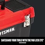 CRAFTSMAN® Boîte à outils en plastique de 20 po, avec fermetures métalliques, organisateurs supérieurs et plateau amovible (CMST20901)