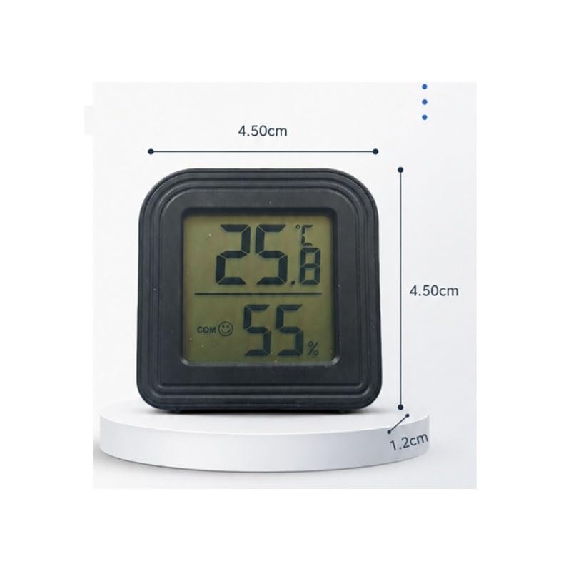 Household Thermometer Hygrometer with Magnetic Suction for Indoor Use