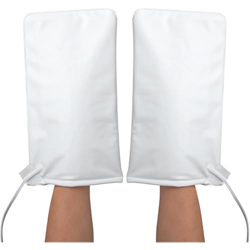 ForPro Professional Collection Premium Heated Mitts, Electric Thermal Moisturizing Hand Warmers for Spa Treatments, Dual Temperature Settings, 1-Pair