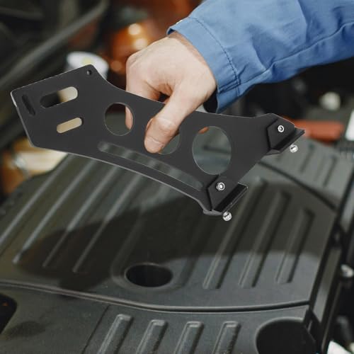 Supports d'aileron arrière de voiture 10" en alu noir pour la décoration du coffre de route - 6