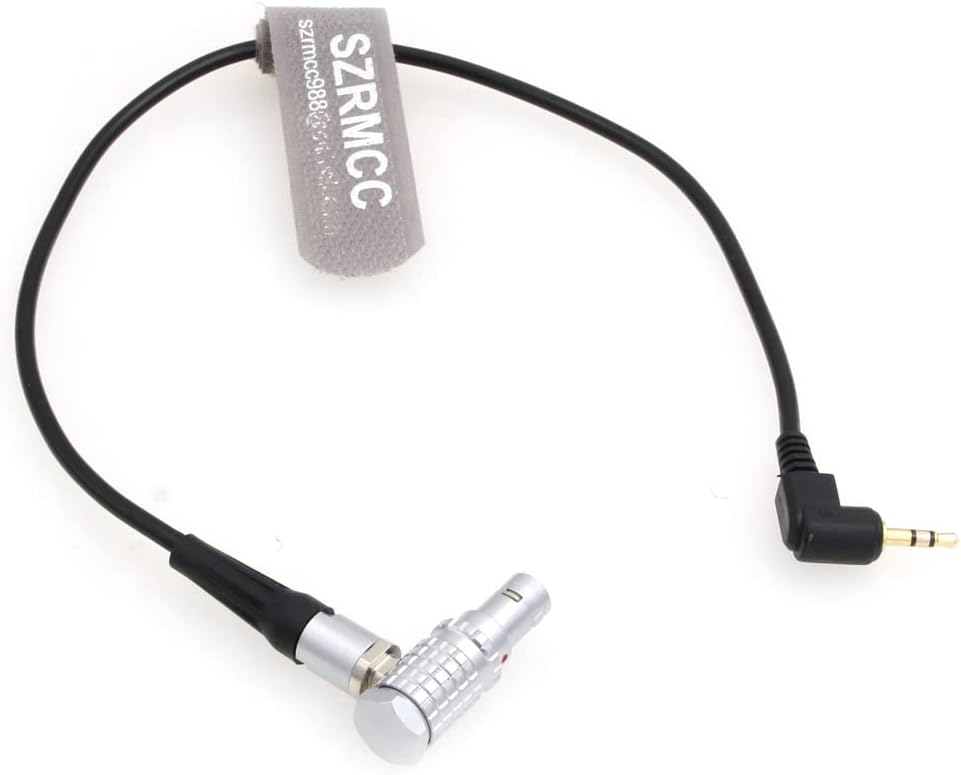 SZRMCC Wooden Handle 2.0 7 Pin to Lanc 2.5mm Run Stop Cable for Tilta Wooden Recording Handle 2.0 to Sony FX6 FX9 FS7 FS5 Z CAM URSA Mini Pro Camera