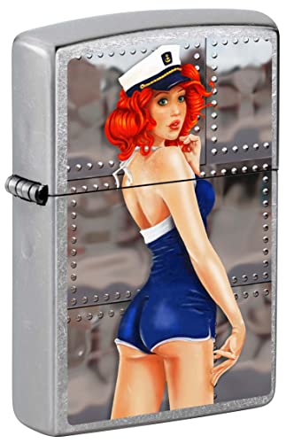 Encendedor Zippo Street Chrome Bomber Artwork miniatura 1