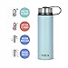 MIRA 22 Oz Stainless Steel Vacuum Insulated Wide Mouth Water Bottle - Thermos Keeps Cold for 24 hours, Hot for 12 hours - Double Wall Hydro Travel Flask - Pearl Blue