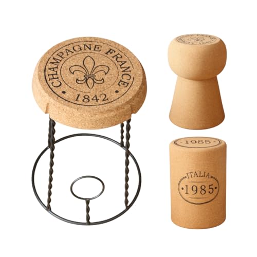 verKORKst Premium Kork-Hocker im 3er Set * drei verschiedene Formen und Ausführungen * INDIVIDUALISâ€¦ – Miniatur
