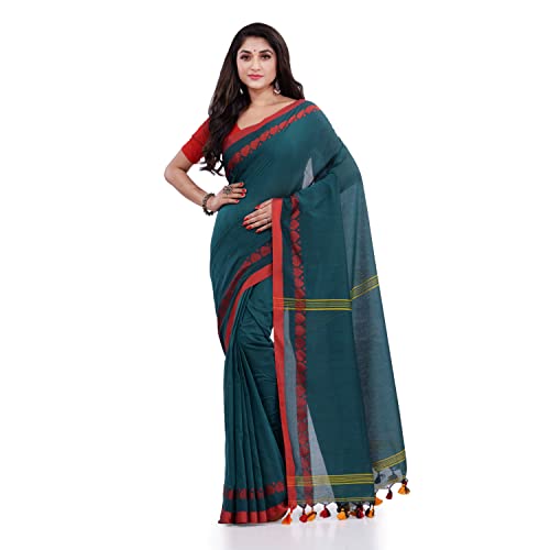 Image of dB DESH BIDESH Women`s cotton saree for woman handloom cotton georgette silk party, wear latest, loveria new, collection farewell soft mulmul linen cotton sarees for women with unstitched blouse