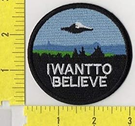 X-F's Television Series "I Want to Believe" Logo Iron on patch JB