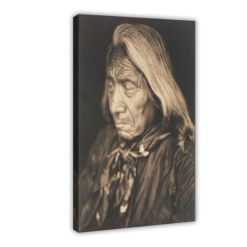 Toile Red Cloud Sioux Edward Curtis pour décoration murale de salon et bureau