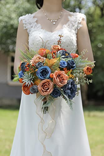 Himifolo Artificial Flowers Autumn Bouquet Combo Set For Diy Centerpieces Arrangements Bridal Bouquet Table Chair Decor Candle Holder Baby Shower Cake Decor Flower Strips Home Christmas Decorations #TOP2