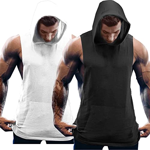 COOFANDY Herren 2er Pack SportWear Tank Top Stringer Herren Fitnesstraining...