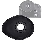 JJC EC-7G Oval Soft TPU Rubber Eye Cup replaces Canon Eyecup Eb, Ef, for Canon EOS 6D 60Da 70D 80D...