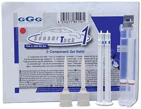 10 Piece - Gold Glass Group Sensor Tack 1 Rain Sensor Gel GGG901 Kit Transparent Clear Silicone Pads, for BMW, Chevrolet, Mercedes, Nissan,for Round rain and Light sensors