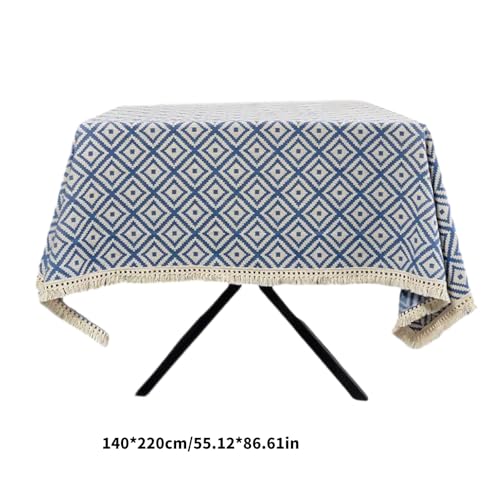 Nappe de table moderne avec franges géométriques pour protection - 6