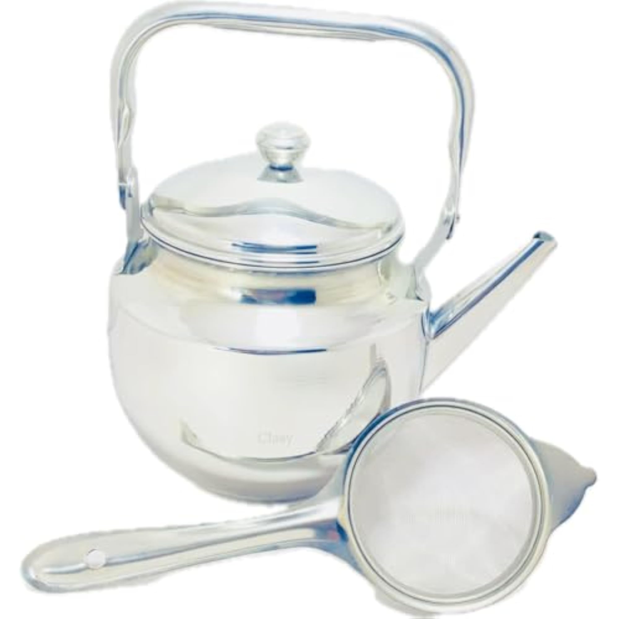 Stainless Steel Tea Kettle with Mirror Polish Finish