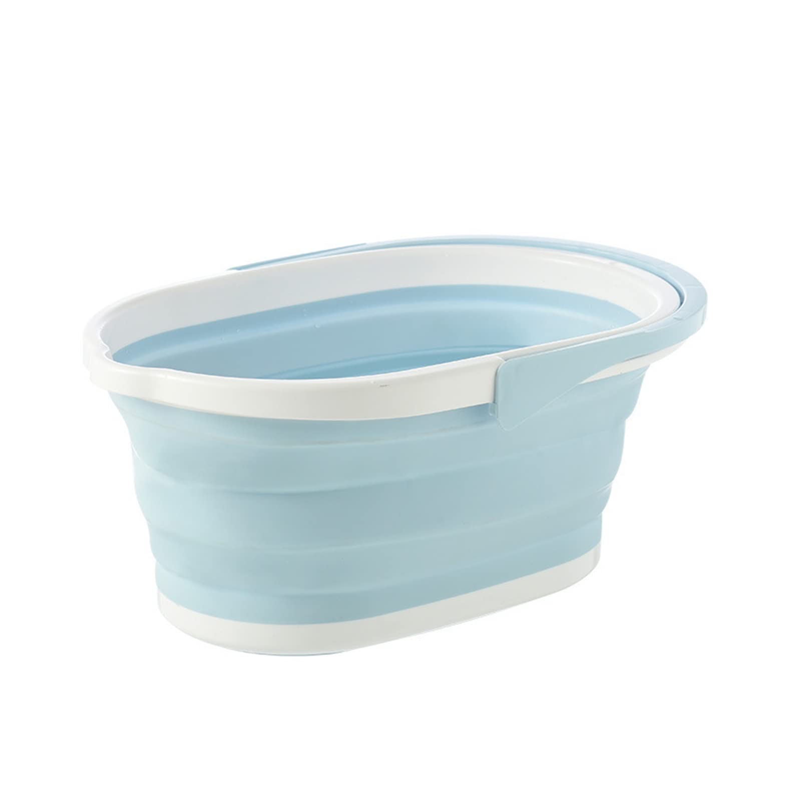 Un Baril Pliant Portable. Seau de vadrouille extérieur Pliable Portable: Pratique for Les Voyages, Bassin Solide for Le Camping, la pêche et Le Lavage de Voiture(Blue)