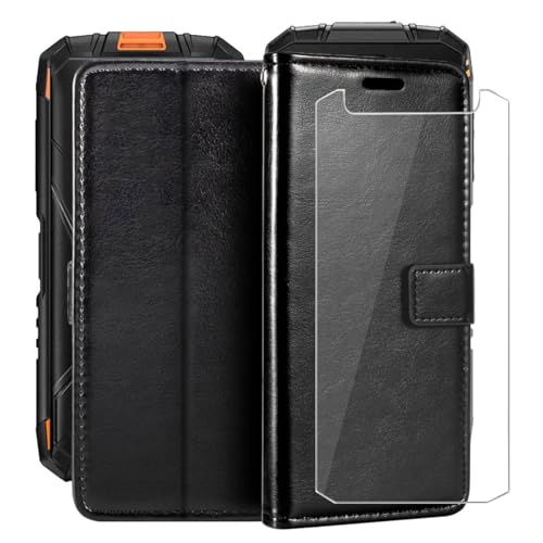 Etui Doogee Fire 3 en Cuir PU Antichoc avec Support Vidéo Intégré