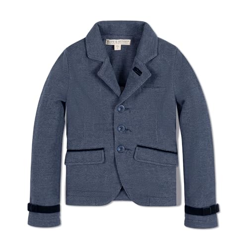 Hope & Henry Girls' Dressy Ponte Knit Riding Blazer
