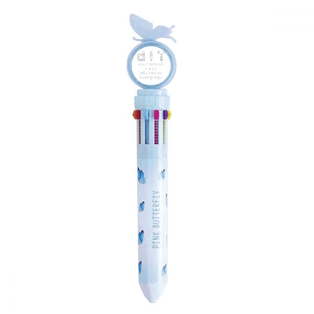 Stylo à bille rétractable multicolore avec de jolies illustrations anglaises - 4