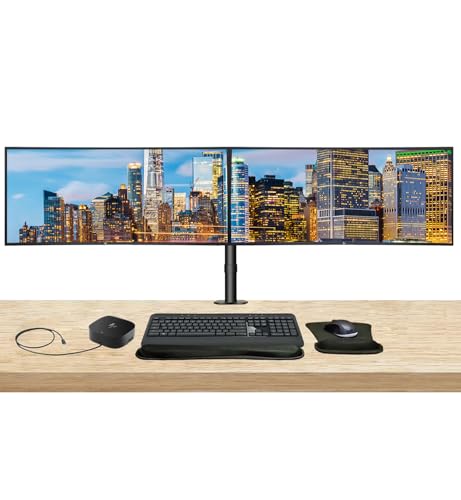 Image of HP Series 7 Pro 40-inch 740pm 5K2K WUHD 2160P Conferencing Monitor, with Desk Mount Stand, USB-C Multiport G5 Dock, MK540 Wireless Keyboard & Mouse, Gel Mouse & Wrist Pad