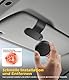 ALAFLY Magnetische Auto-Sonnenblenden Halterung Metall für OOONO CO-Driver NO2, Integrierte Magnet & Rutschfester Lederclip, Einfach zu Montieren für alle Auto-Sonnenblenden