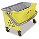 Rubbermaid Commercial Products HYGEN Press Wring Bucket for Microfiber Mops - Yellow