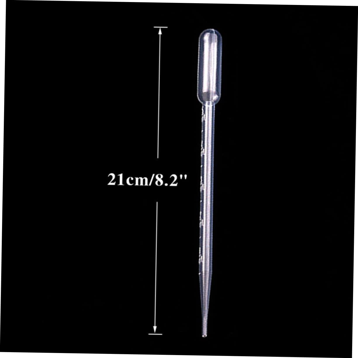 KICHOUSE 100 Count 5ml Pasteur Pipettes Transfer Pipette Droppers Mini Droppers for Aromatherapy Lab Use