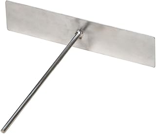 KICHOUSE Professional Stainless Steel Frying Spatula Pancake Batter Spreader Flipper Crepe Rake Butter Spreading Tool Cooking Utensils for Pancakes