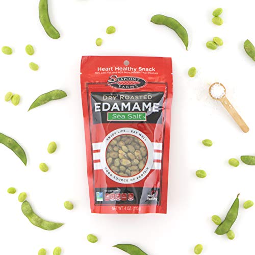 Seapoint Farms Sea Salt Dry Roasted Edamame, 4 oz Gluten-Free Snack (12 pack) - Thumbnail 2