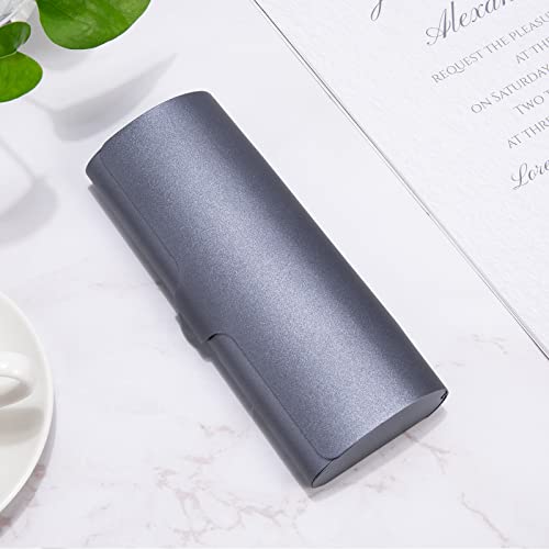 Image of Hifot Aluminium Glasses Case, Slim Reading Glasses Case, Portable Travel Metal Eyeglass Spectacles Protection Hard Shell