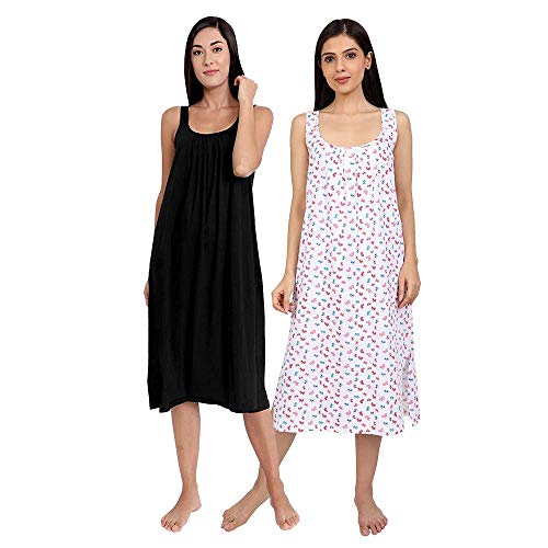 Image of TWGE Cotton Full Length Camisole for Women