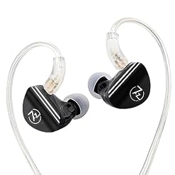 LINSOUL 7 Hz Sonus 1DD+1BA Dual Driver in Ear Monitor, HiFi in Ear Headset IEM, avec câble OCC Amovible plaqué Argent, cavité arrière en Aluminium pour Audiophile, écouteurs de Jeu (Noir, 3,5 mm) - Les Beatles, Paul McCartney, John Lennon, RIngo Starr, George Harrison LINSOUL 7 Hz Sonus 1DD+1BA Dual Driver in Ear Monitor, HiFi in Ear Headset IEM, avec câble OCC Amovible plaqué Argent, cavité arrière en Aluminium pour Audiophile, écouteurs de Jeu (Noir, 3,5 mm) – Image 6