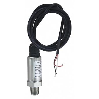 Dwyer Indl Pr Transmitter, 628-13-GH-P1-E1-S1, 0-300 psig, NEMA 4X w/3 ft Cable Gland, IP66