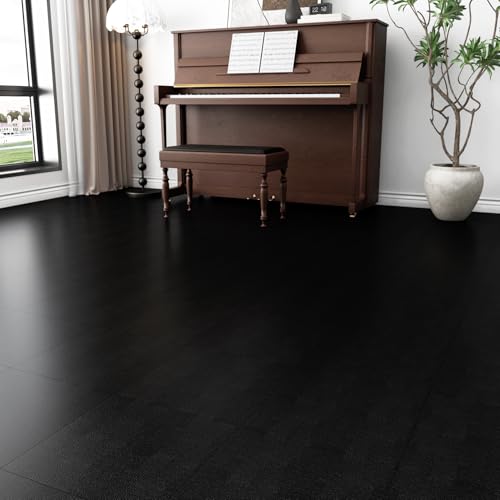 Carreaux de sol autocollants en vinyle pour masquer un vieux carrelage de salle de bain