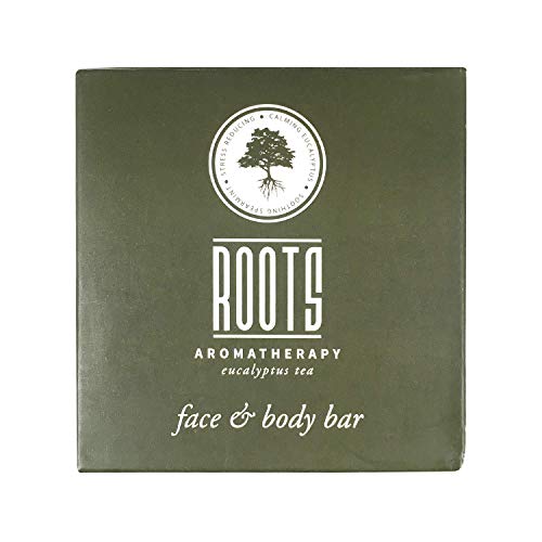 ROOTS AROMATHERAPY 1.35oz/40g Facial Soap Travel Size Hotel Bulk Pack (Eucalyptus Tea fragrance) Toiletries for Bathroom, Guests, Hotels, Motels, and Lodging (250 pack)