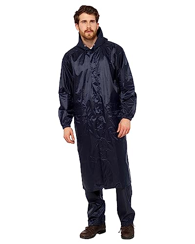 Image of Undercover Mens Long Waterproof Jacket JK515 Navy Large