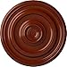Ekena Millwork CM12KPFIF Kepler Traditional Ceiling Medallion (for Canopies up to 2 5/8"), Hand-Painted FireBrick
