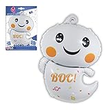 ≈80cm Globo Halloween de poliamida con forma de fantasma de ≈80cm apto para la utilización de helio