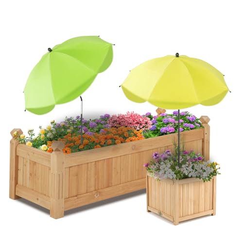 YumSur Pflanzenschirme Für Außenpflanzen Pflanzenschutz Regenschirm Pflanzenbedeckung Tragbare pflanzenschatten Outdoor Schutzhülle für Gartenbeete Hof Terrasse Blumenbeet Patio (2 Farben)