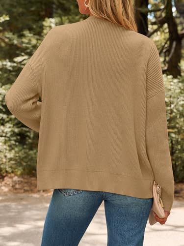 Image of LILLUSORY Womens Cardigan Sweaters 2026 Fall Oversized Lightweight Sweater | Long Sleeve Open Front, V Neck Button Down Clothing, Casual Work Clothes, Early Winter Fashion, Versatile Knit Outfits