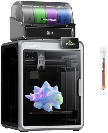 Creality Official K2 Combo(A) 3D Printer, Multi-Color Printing with CFS, 600mm/s High-Speed, AI Cameras, Full Auto-Leveling, Dual Z-Axis, 260x260x260mm Build Volume