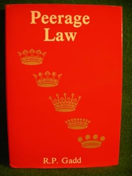 Hardcover Peerage law Book