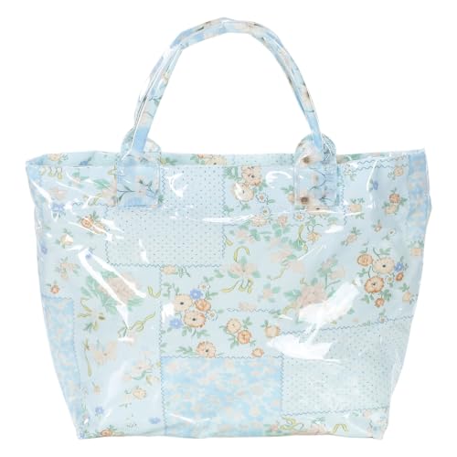 Image of PVC Tote Bag for Women Waterproof Plastic Jelly Tote Letter Print Hobo Handbag for Travel, Gift
